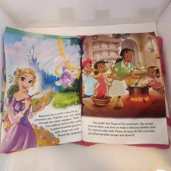 Disney Princess My Princess Friends cloth plush Book 14x10 Washable - Picture 4 of 5